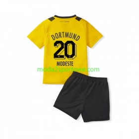 Koszulka Borussia Dortmund Anthony Modeste 20 Dziecięcy Domowe Stroje Piłkarskie 2022/23 Krótki Rękaw